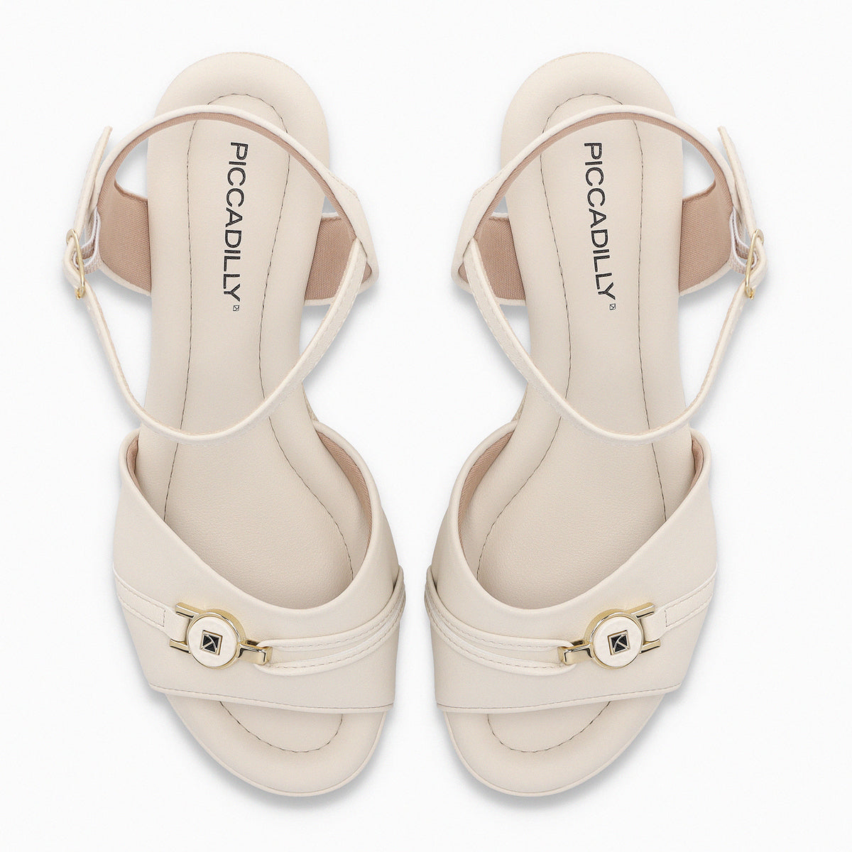 Sandalia Alice Crema/Dorado 713