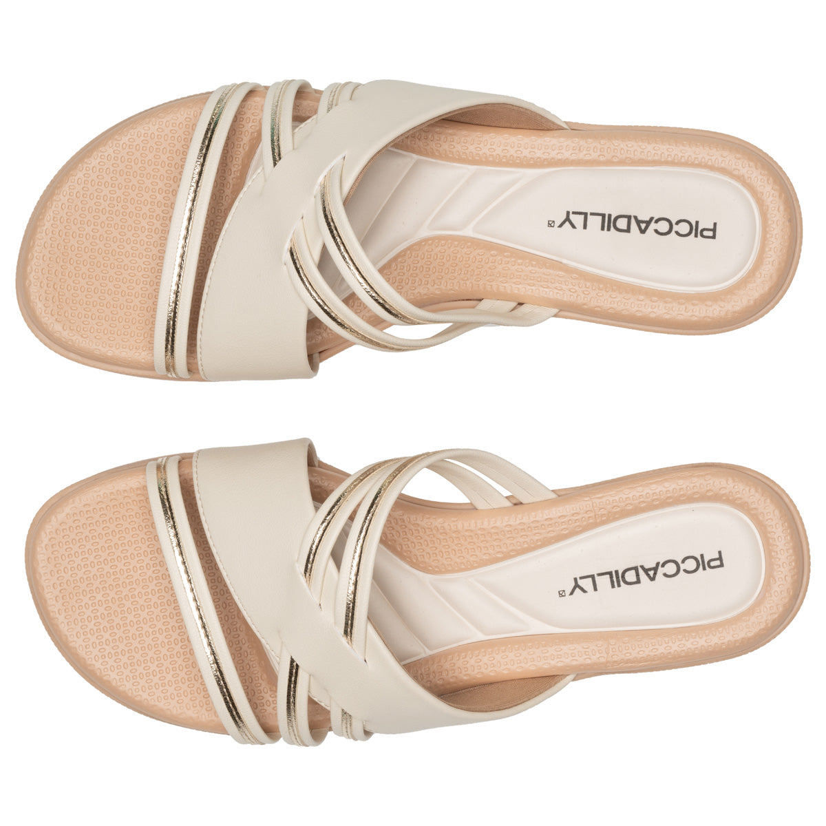 Sandalia Renata Hueso/Dorado 813