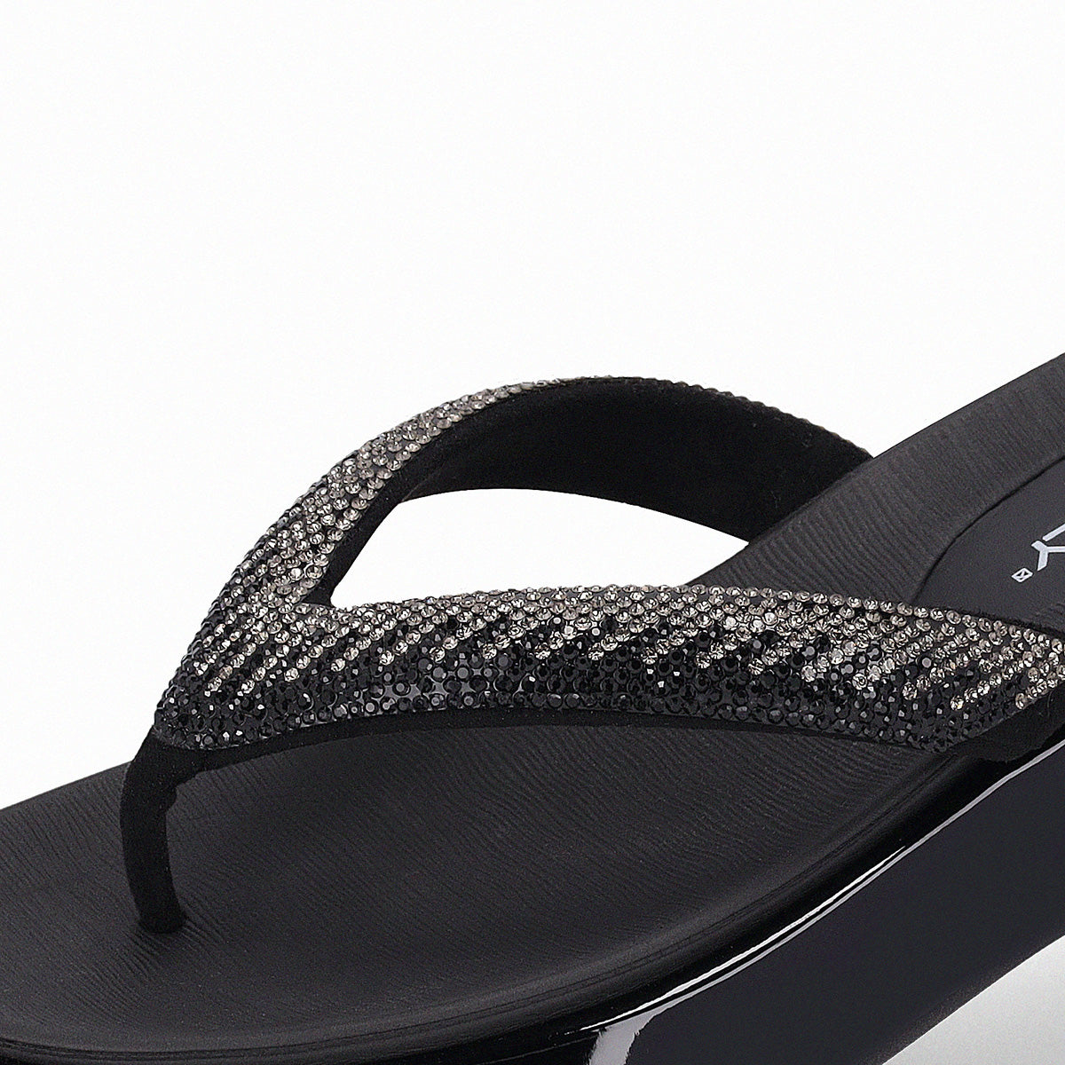Sandalia Sol Strass Negro