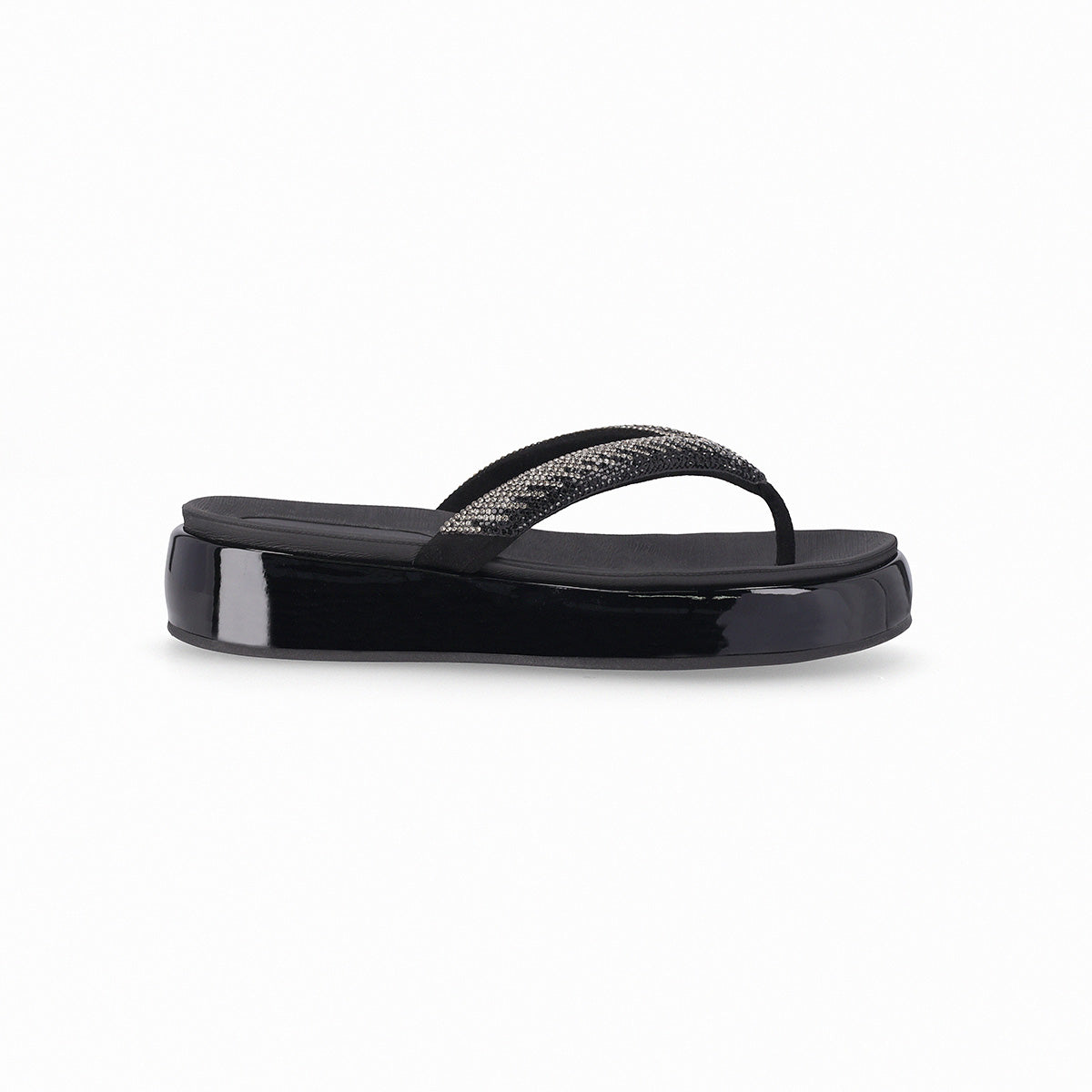 Sandalia Sol Strass Negro