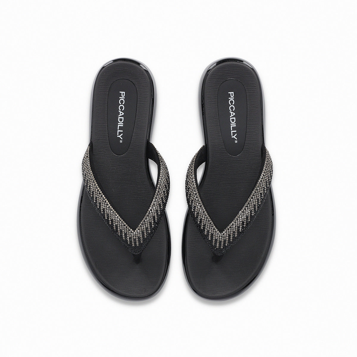 Sandalia Sol Strass Negro