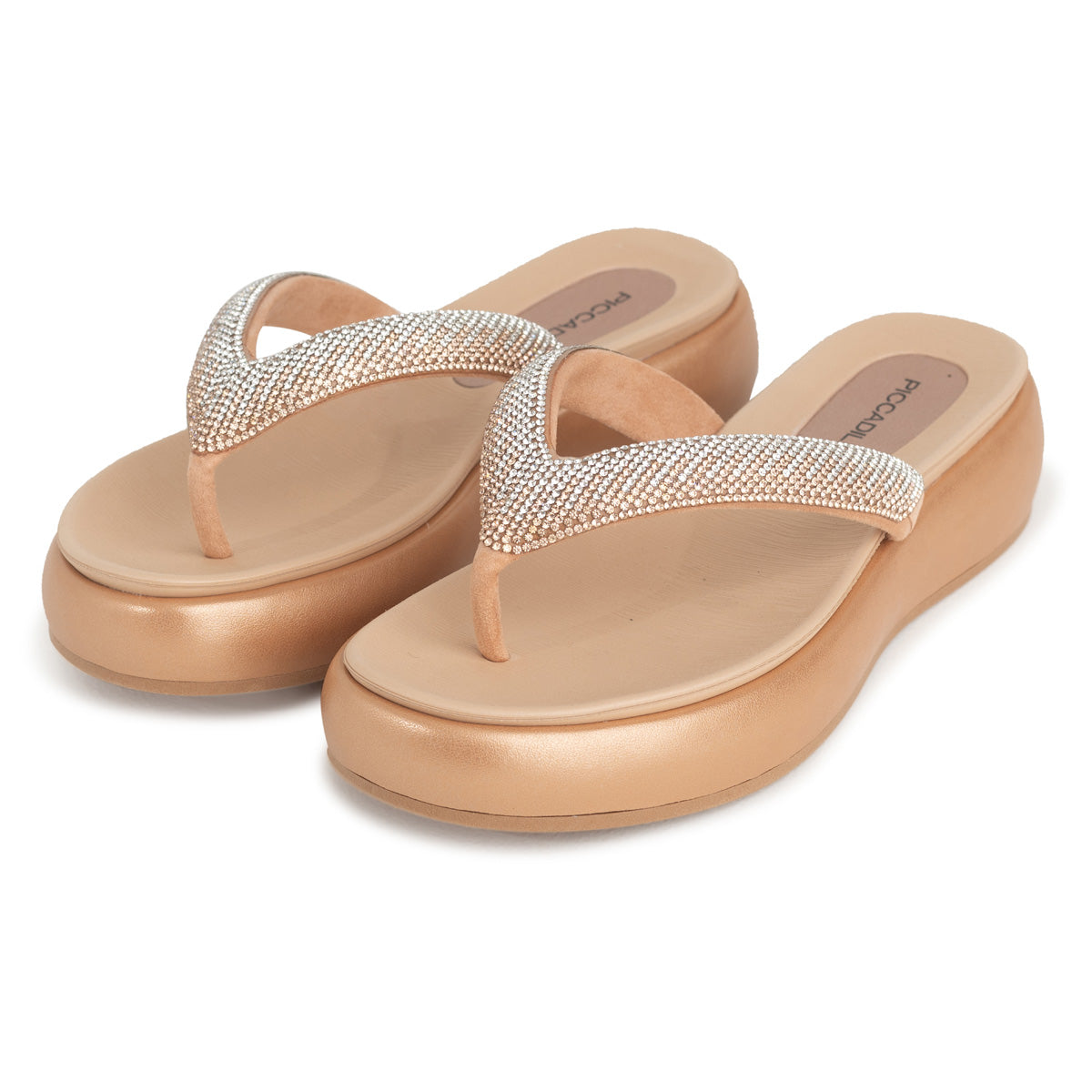 Sandalia Sol Strass Rosado