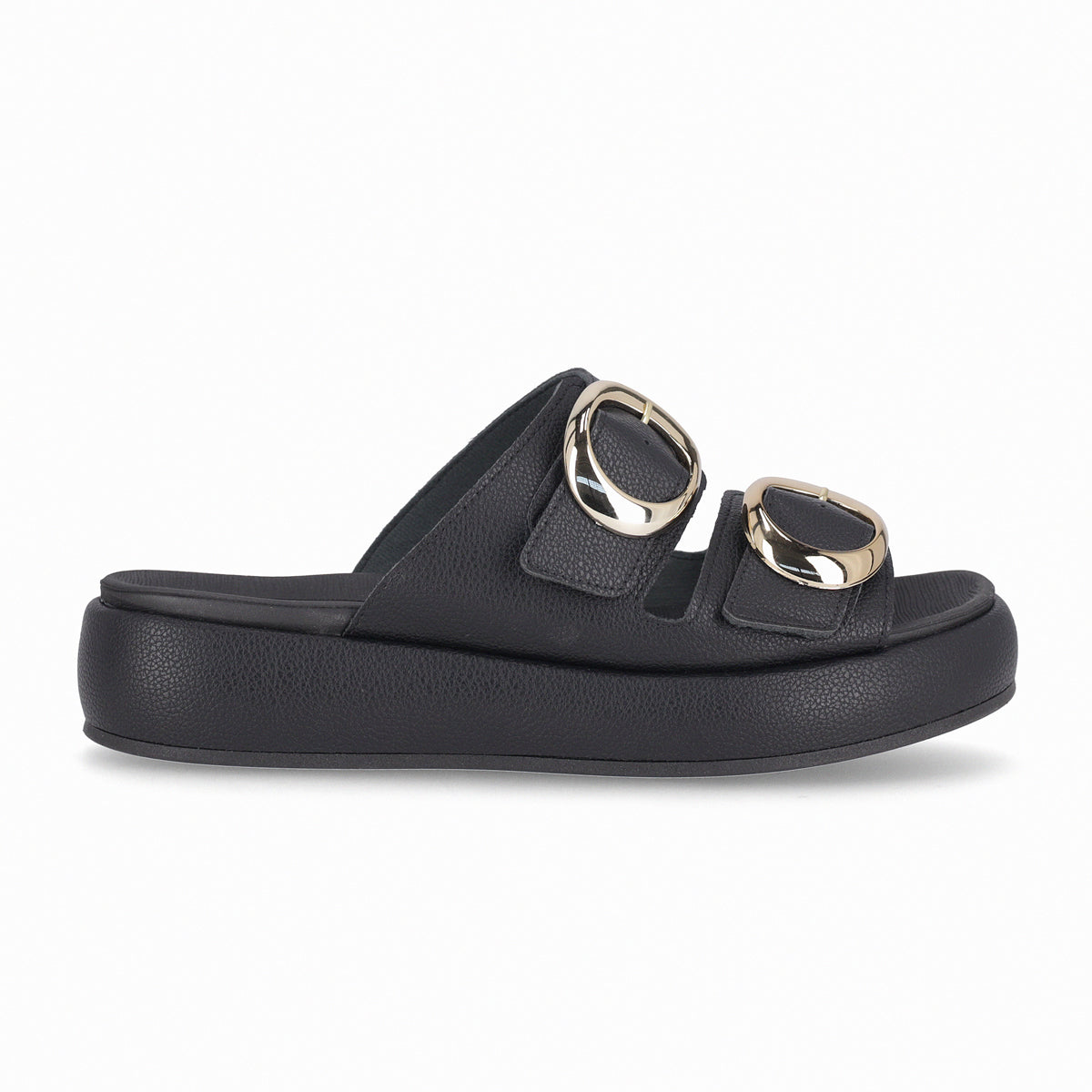 Sandalia Sol Negro/Dorado
