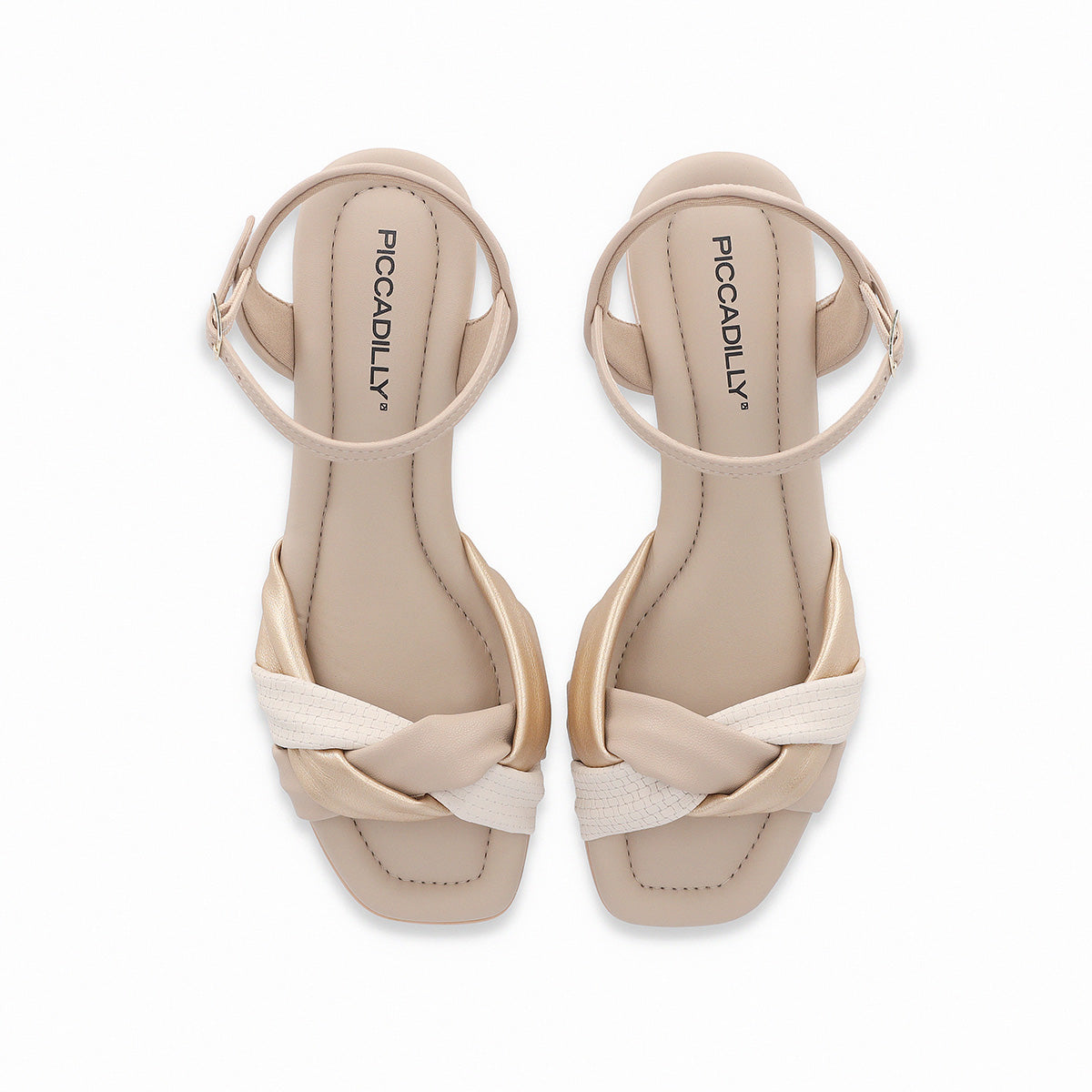 Sandalia Lucia Marfil/Dorado