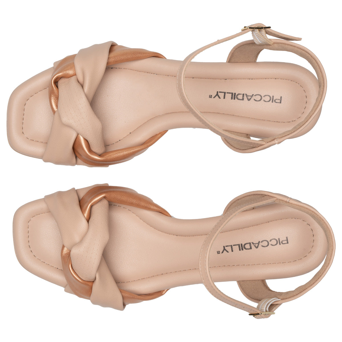 Sandalia Lucia Rosado/Metalizado