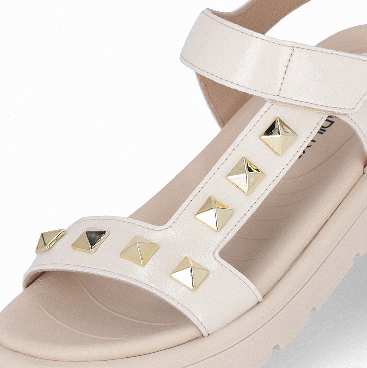 Sandalia Gabriela Hueso/Dorado