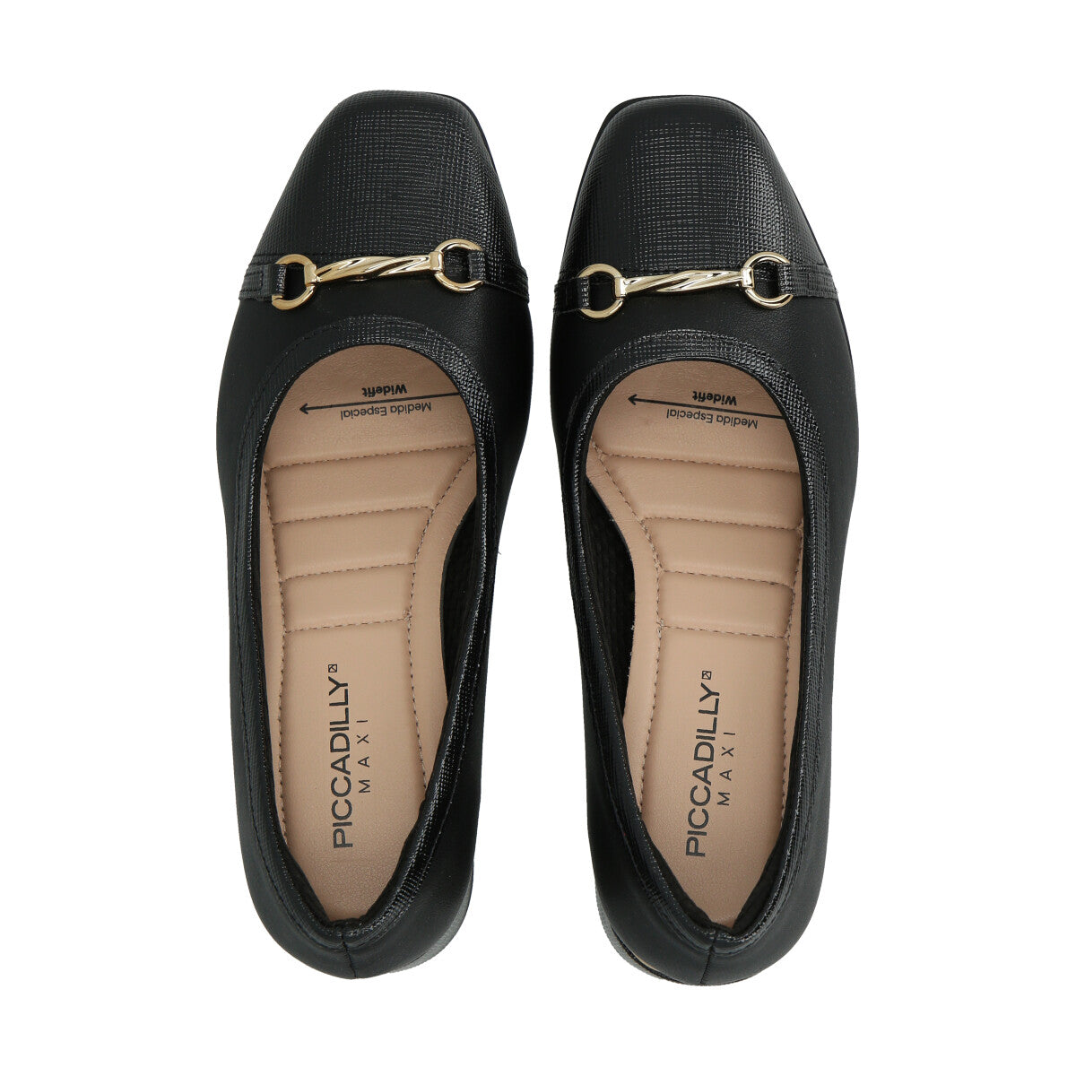 Zapato Estela Negro/Dorado