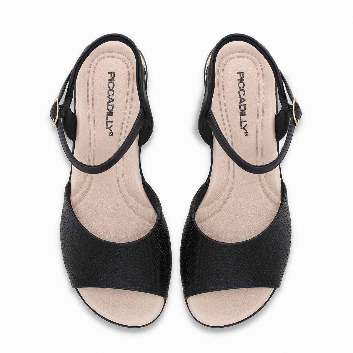 Sandalia Camila Negro/Beige