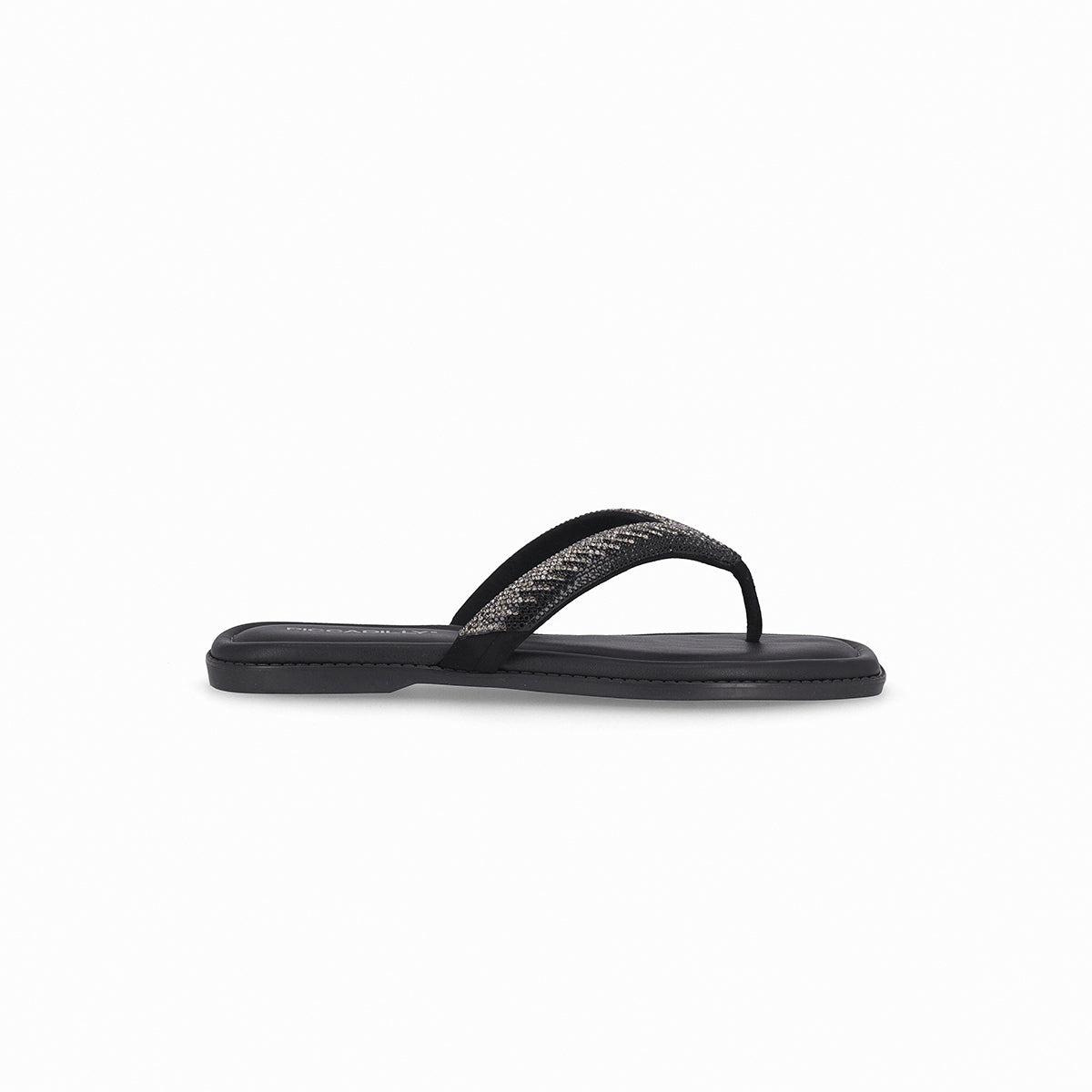 Sandalia Gabi Negro/Strass
