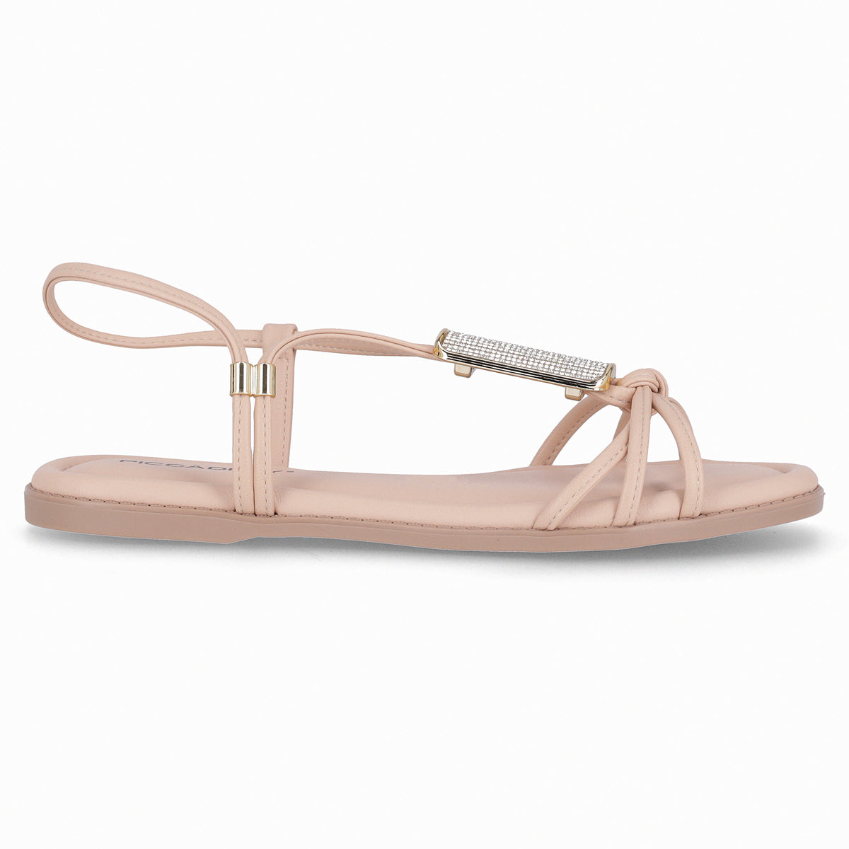 Sandalia Gabi Rosa/Strass