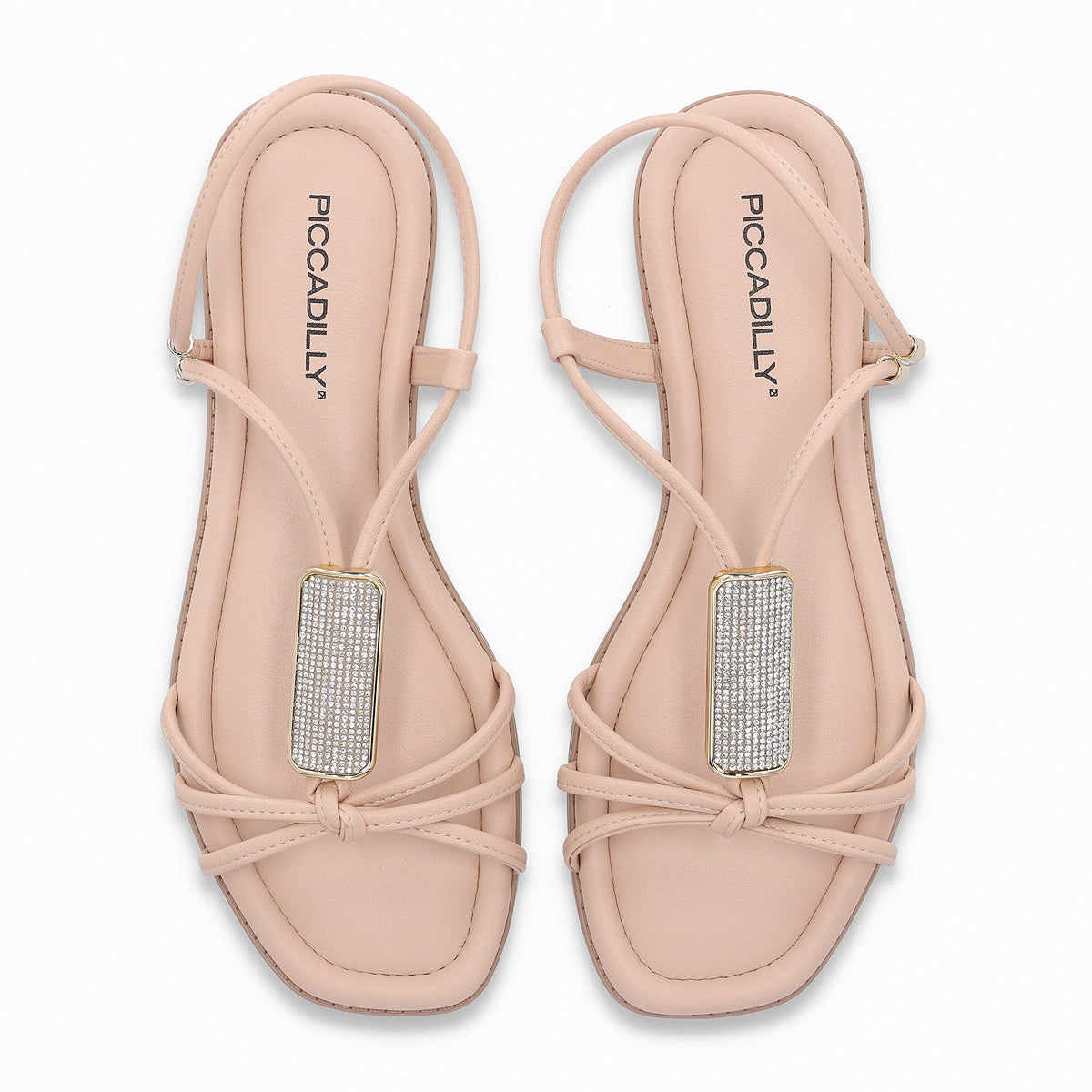 Sandalia Gabi Rosa/Strass