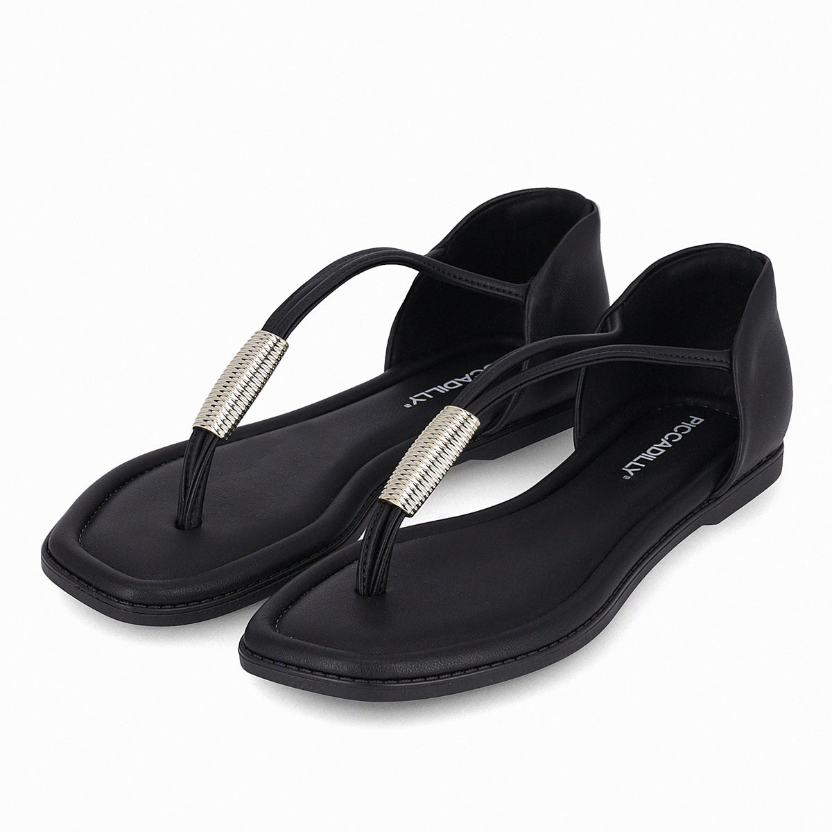 Sandalia Gabi Negro/Plata 116