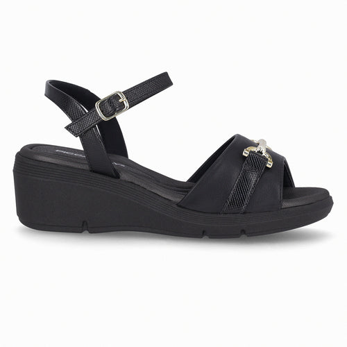 Sandalia Cecilia Negro/Dorado 372
