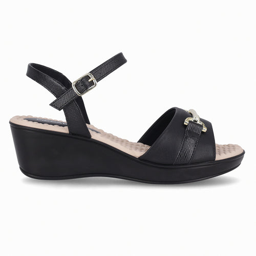 Sandalia Cecilia Negro/Beige 372
