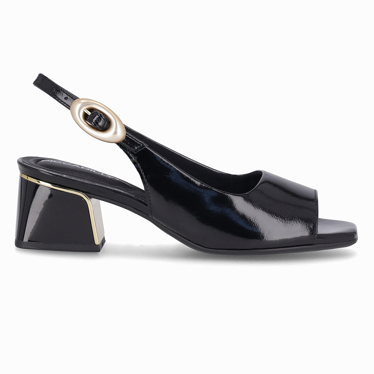 Sandalia Renee 63 Negro/Charol