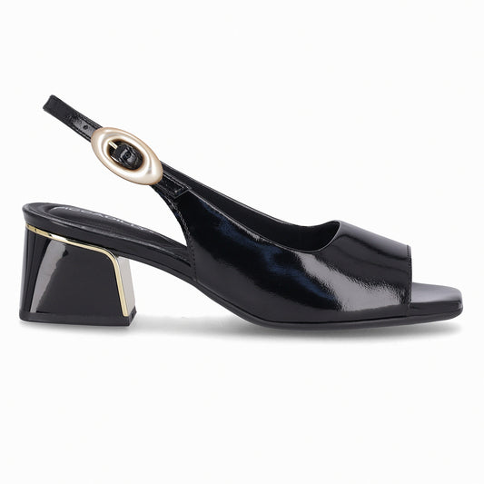 Sandalia Renee 63 Negro/Charol