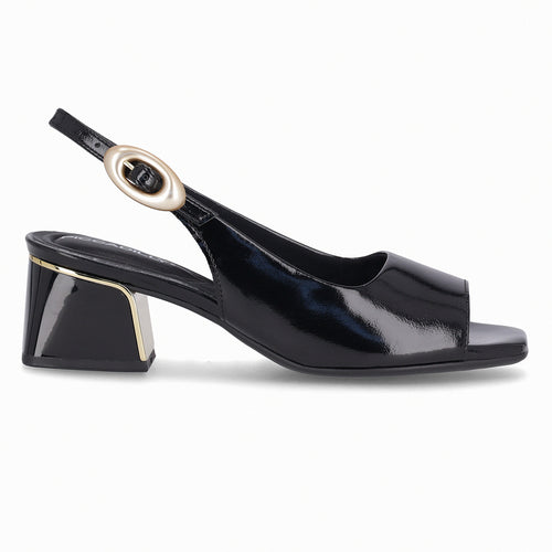 Sandalia Renee 63 Negro/Charol