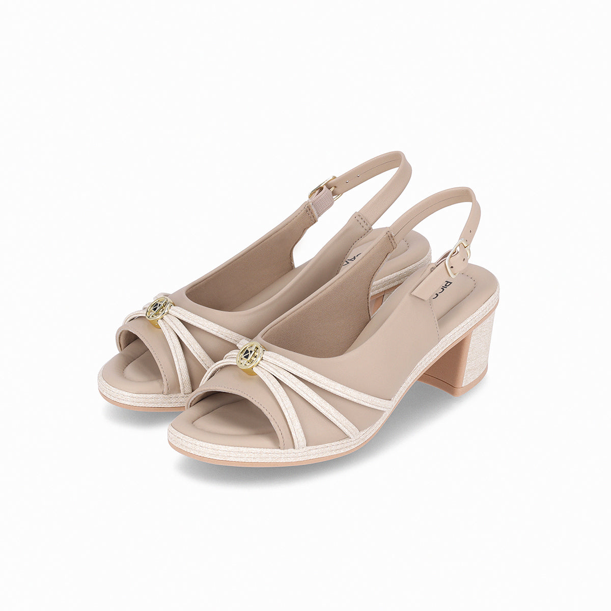 Sandalia Paola Marfil/Blanco