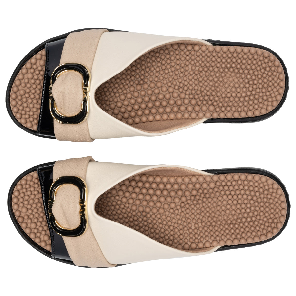 Zueco SPA Anabela Negro/Marfil