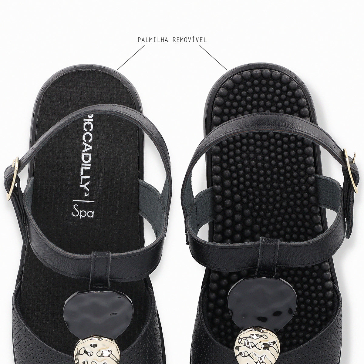 Sandalia SPA Anabela Negro 38