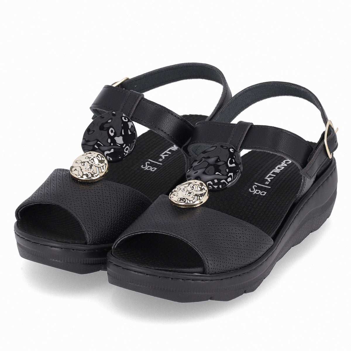 Sandalia SPA Anabela Negro 38