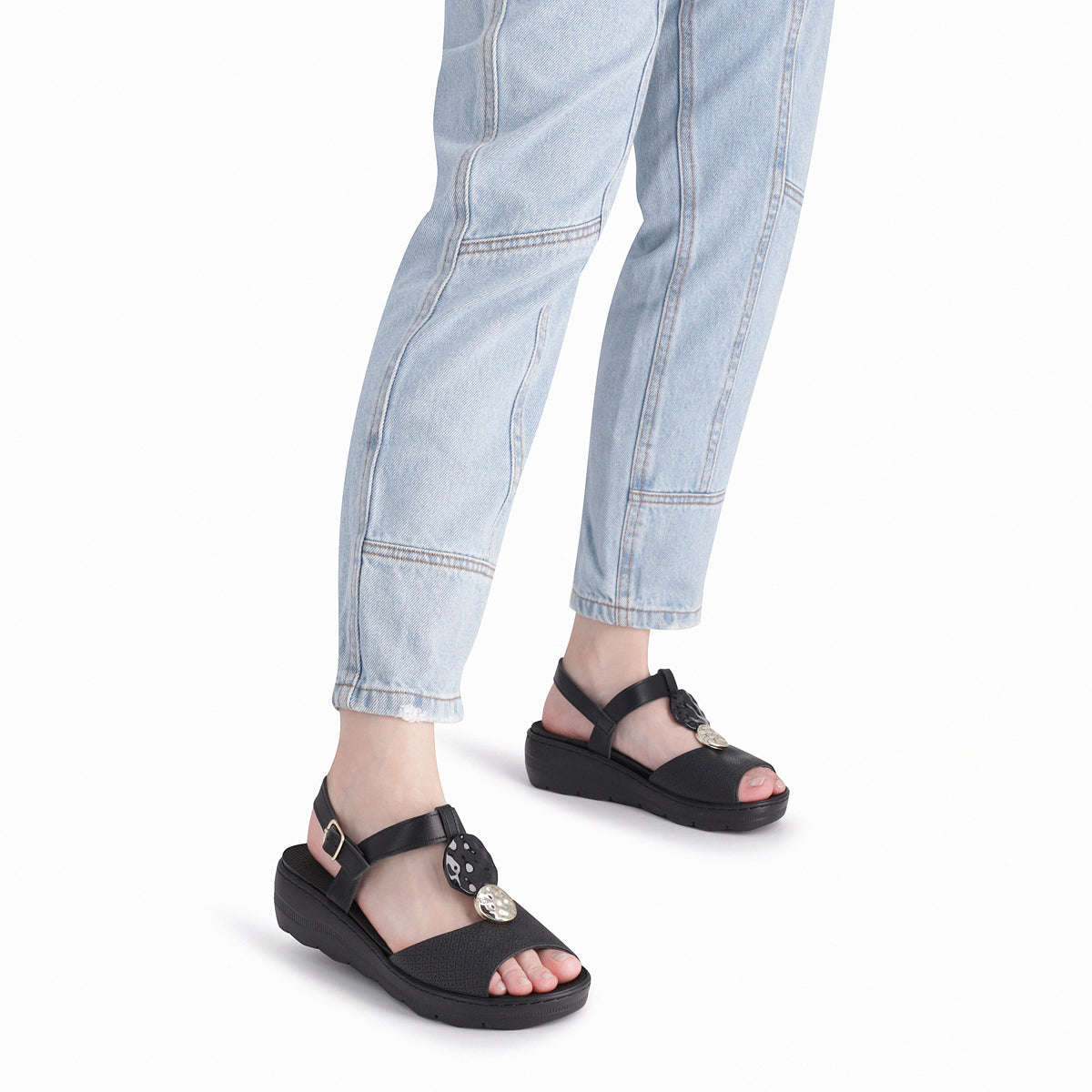 Sandalia SPA Anabela Negro 38