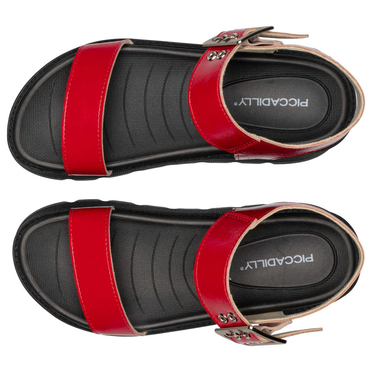 Sandalia Cati Rojo/Negro 793
