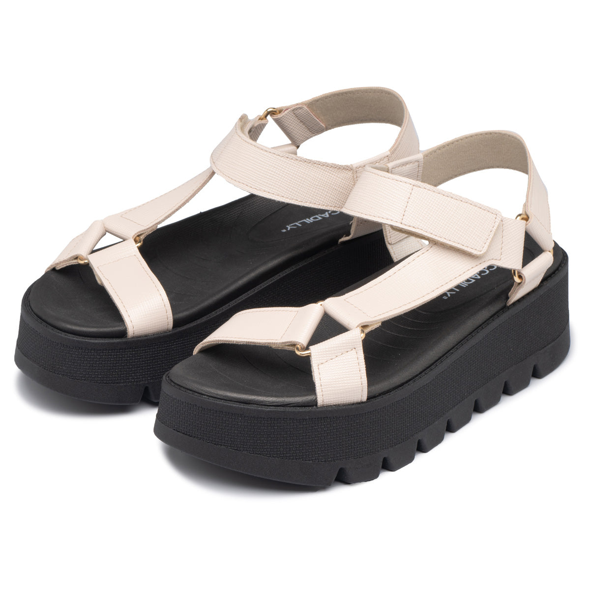 Sandalia Cati Negro/Hueso 803