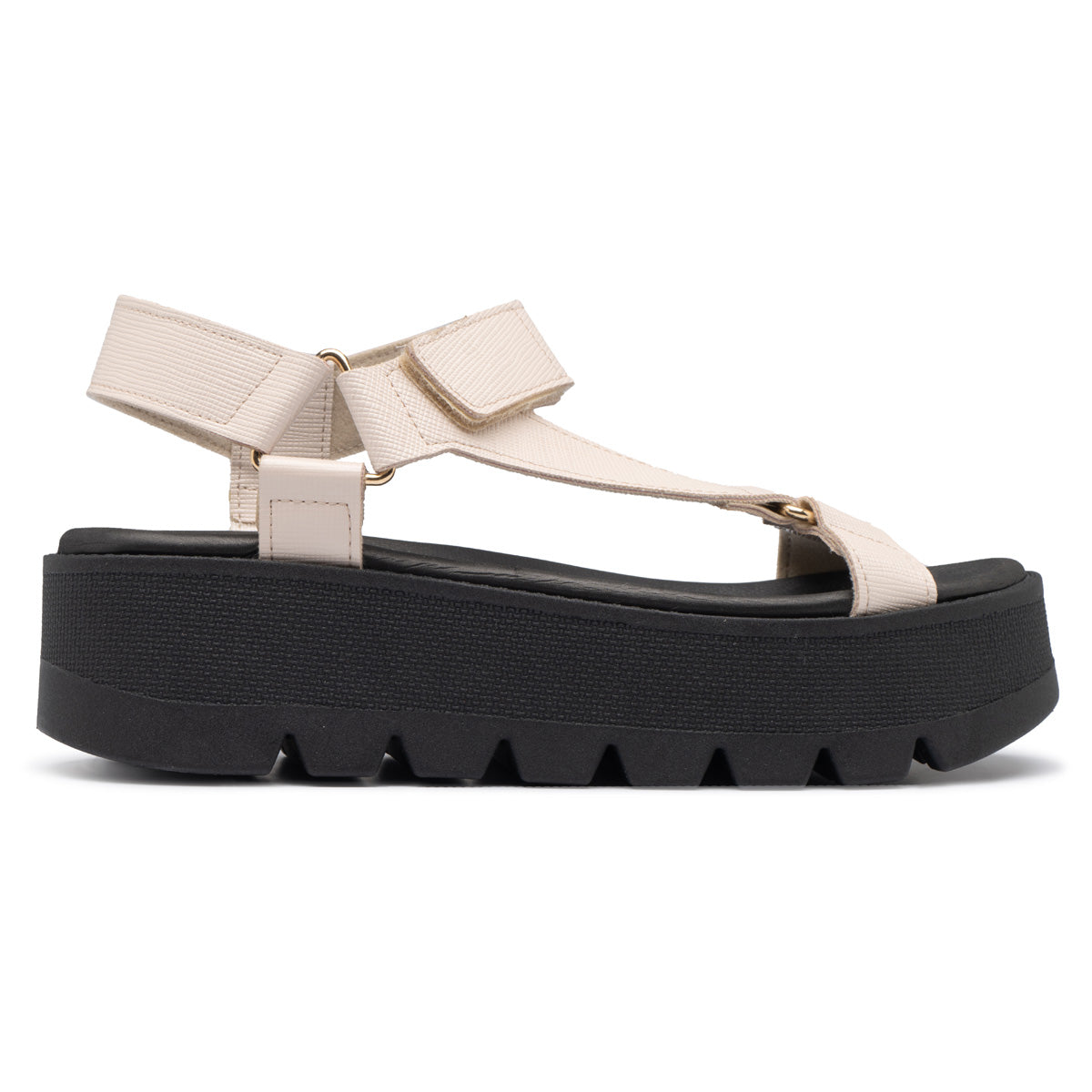 Sandalia Cati Negro/Hueso 803