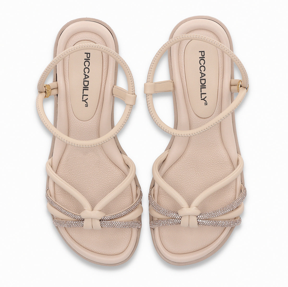 Sandalia Taila Nude/Strass