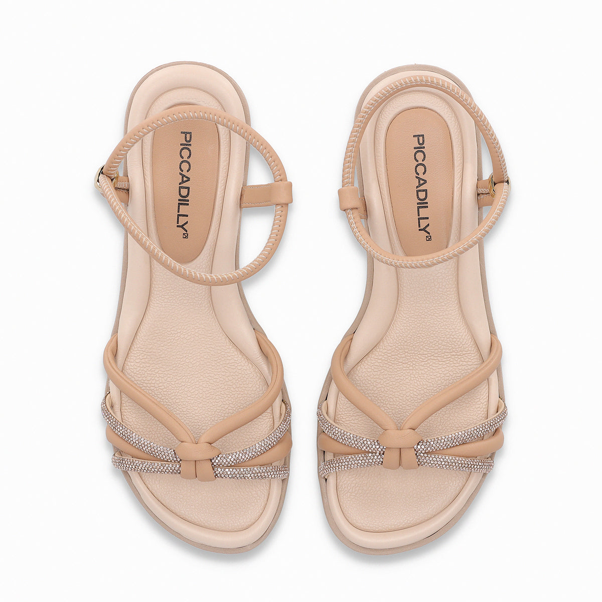 Sandalia Taila Nude/Strass