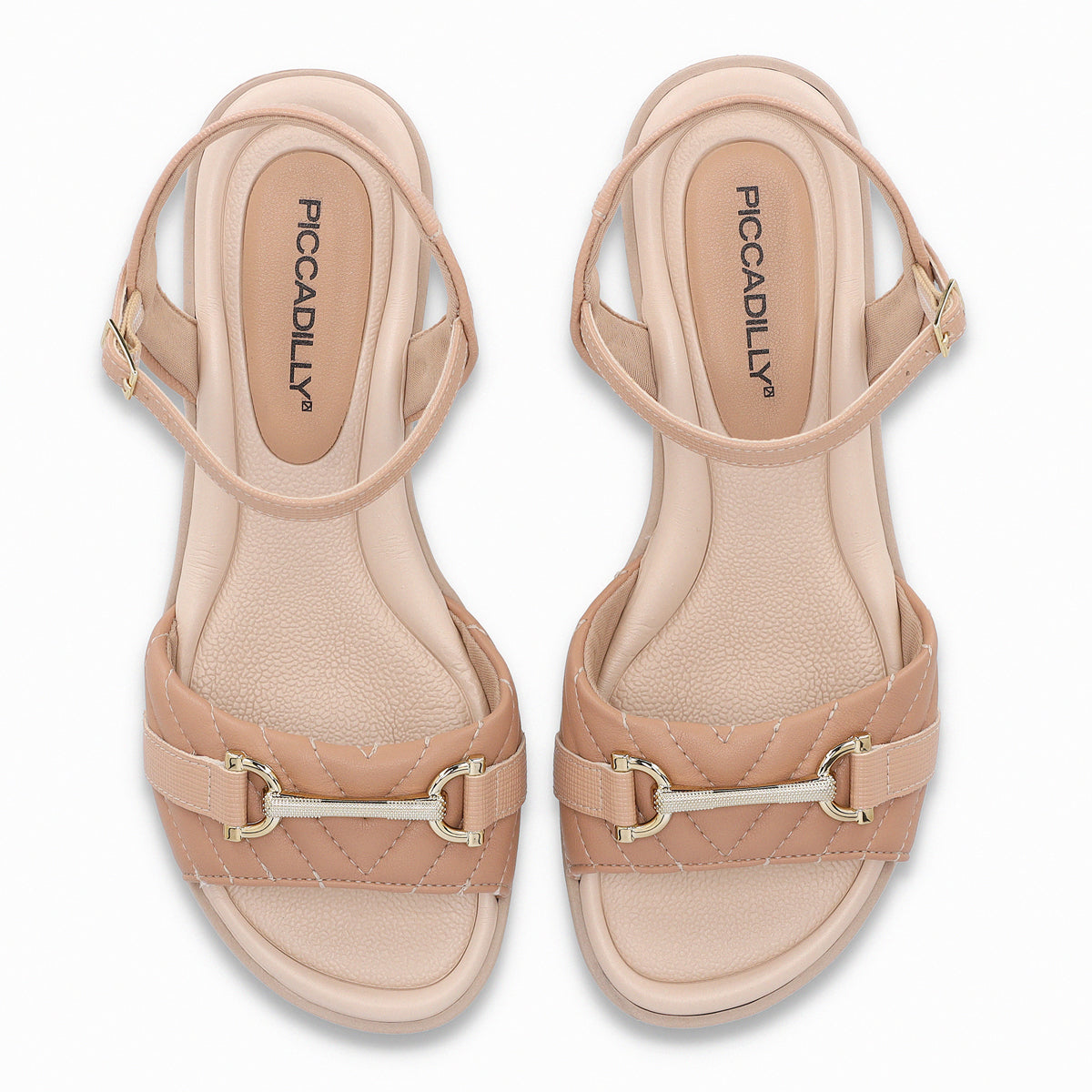 Sandalia Taila Nude/Dorado
