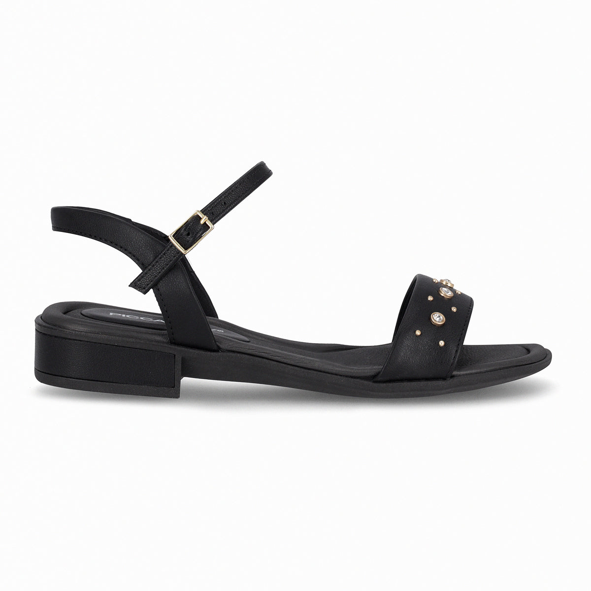 Sandalia Taila Negro/Strass 68
