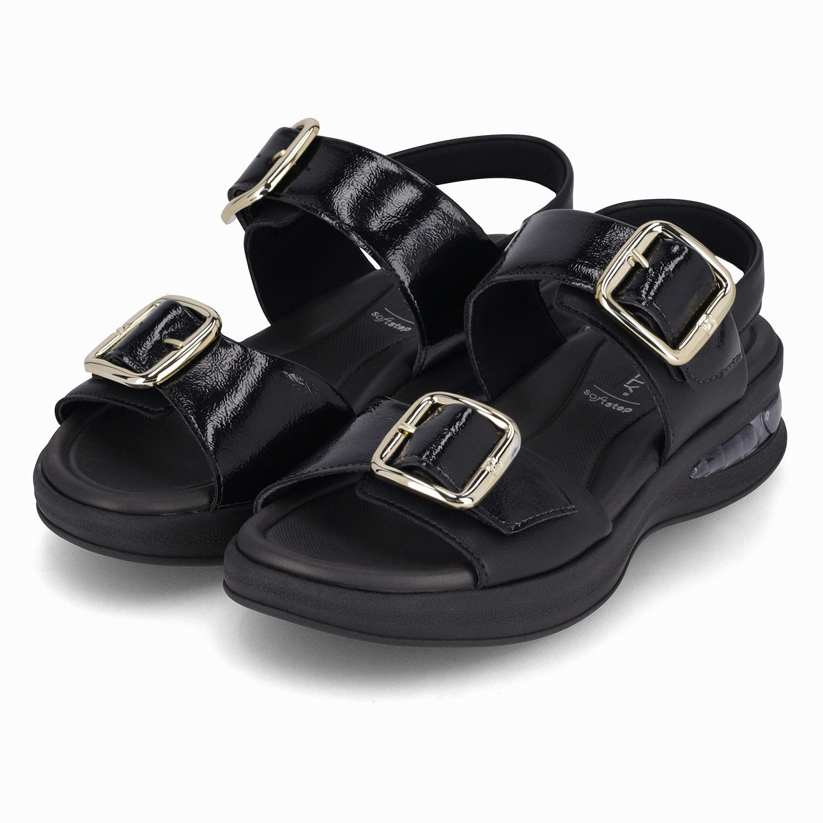 Sandalia SoftStep Negro Anabela