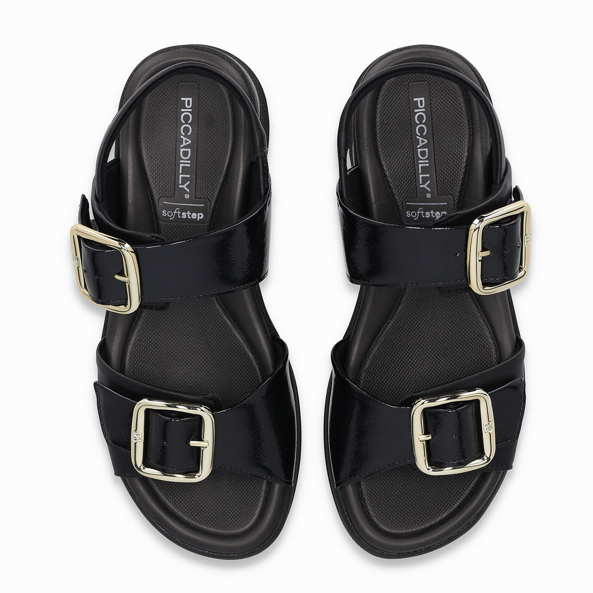 Sandalia SoftStep Negro Anabela