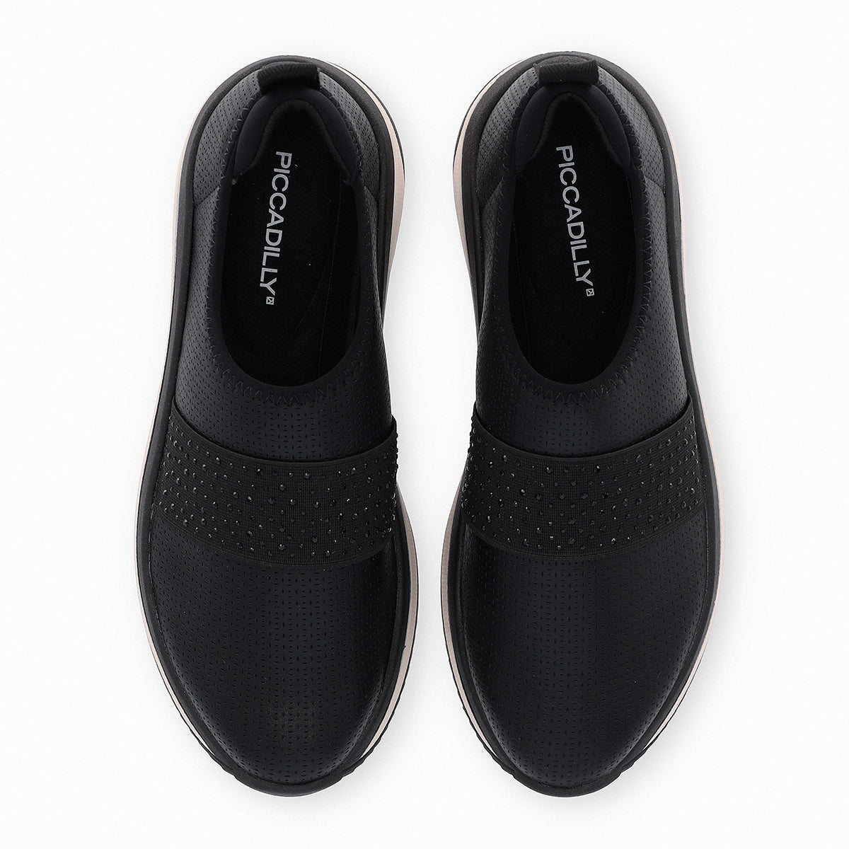 Zapatilla Nadine Glitter Negro