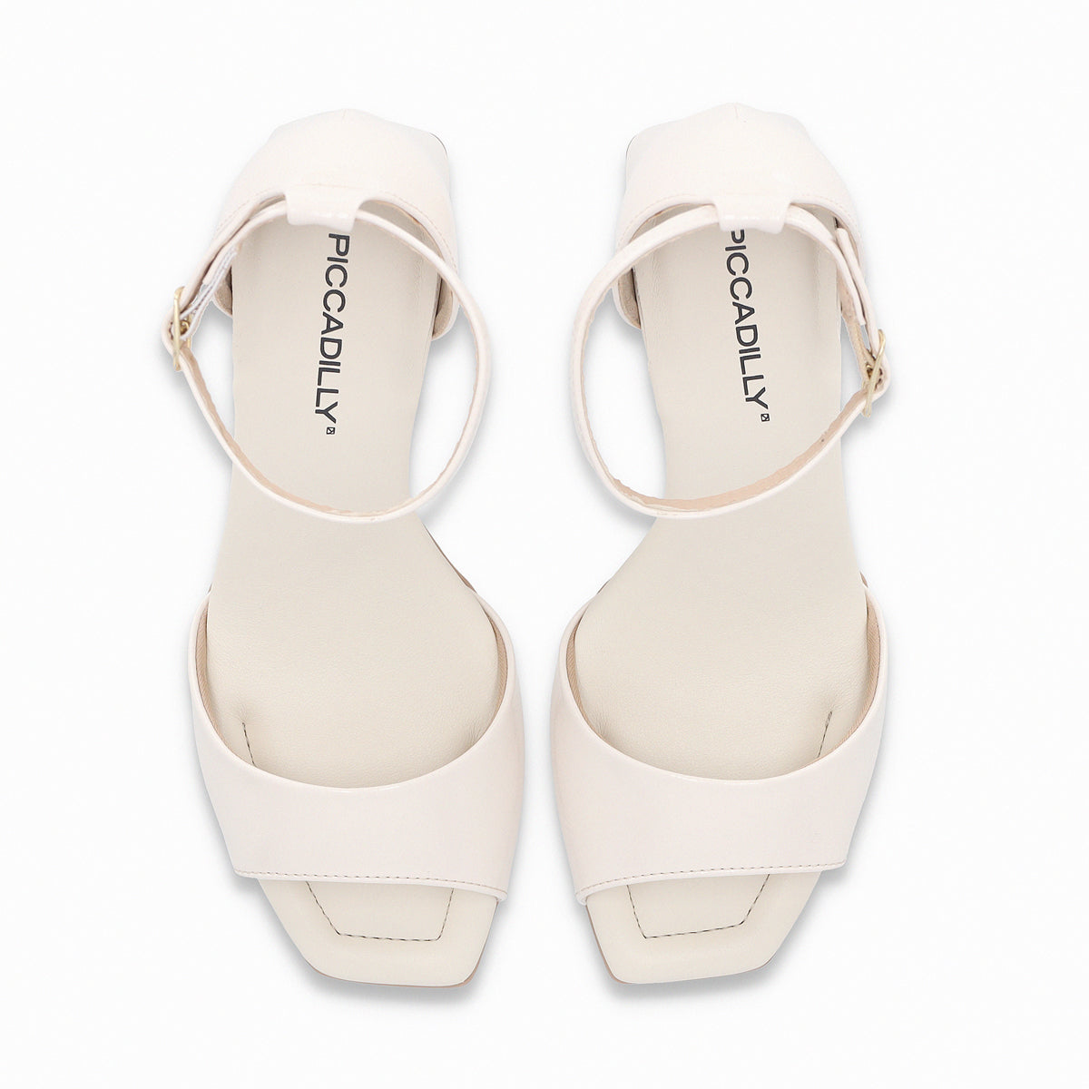 Sandalia Flavia Crema/Charol