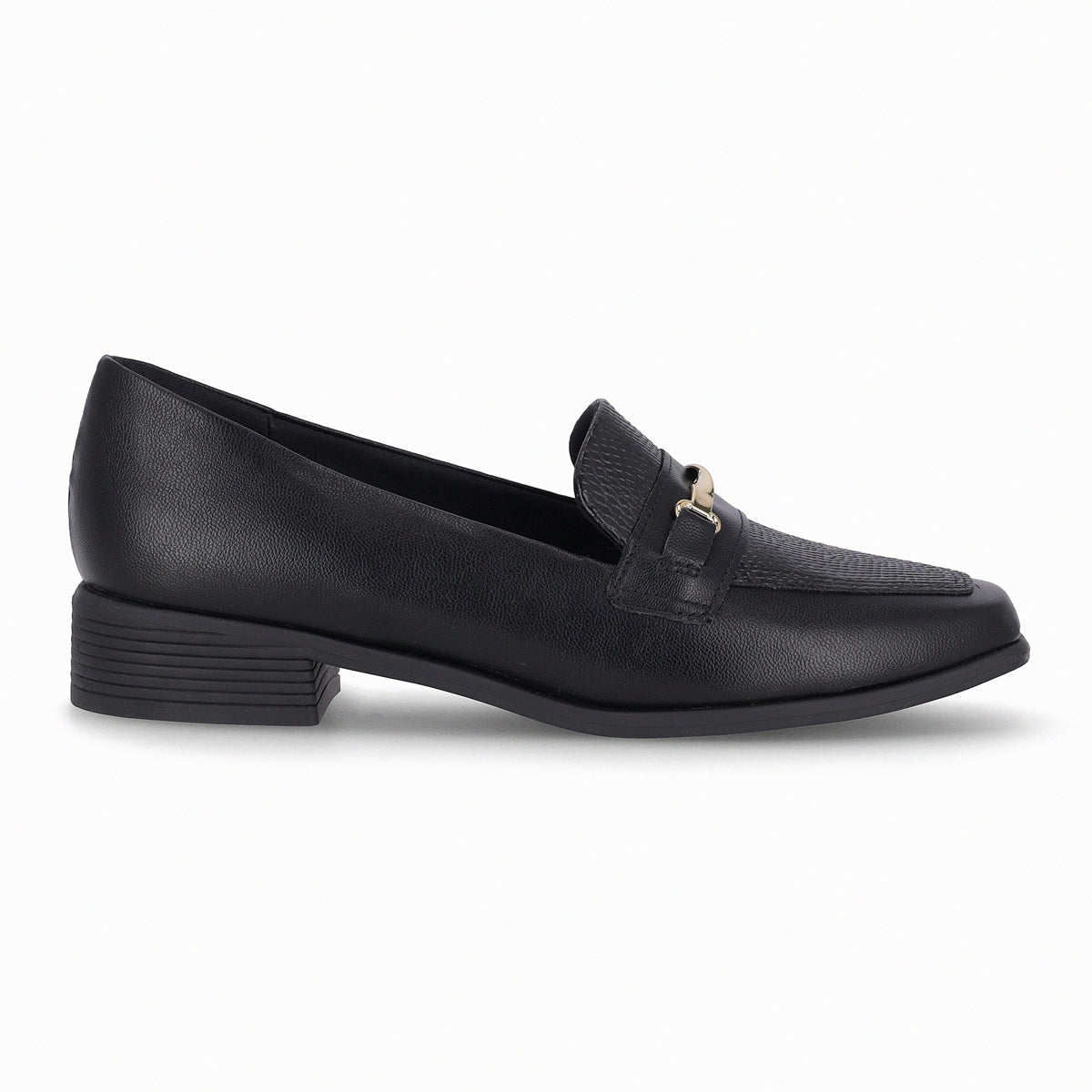 Mocasin Giovanna Negro/Dorado