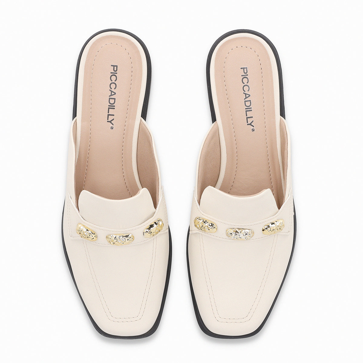Zapato Giovanna Crema/Dorado