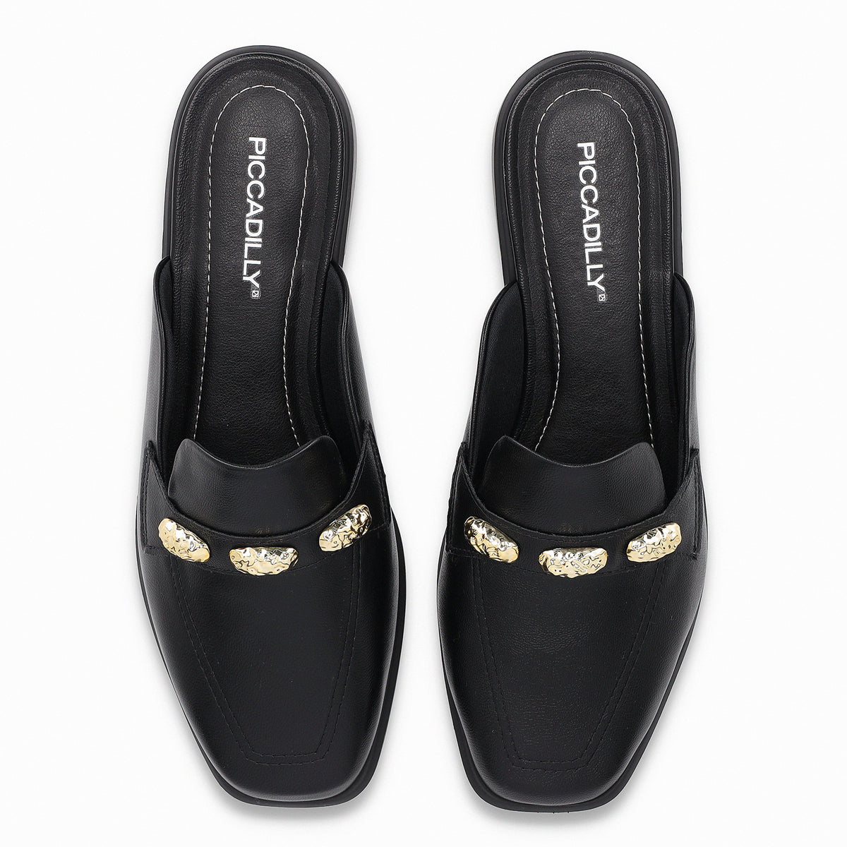 Zapato Giovanna Negro/Dorado