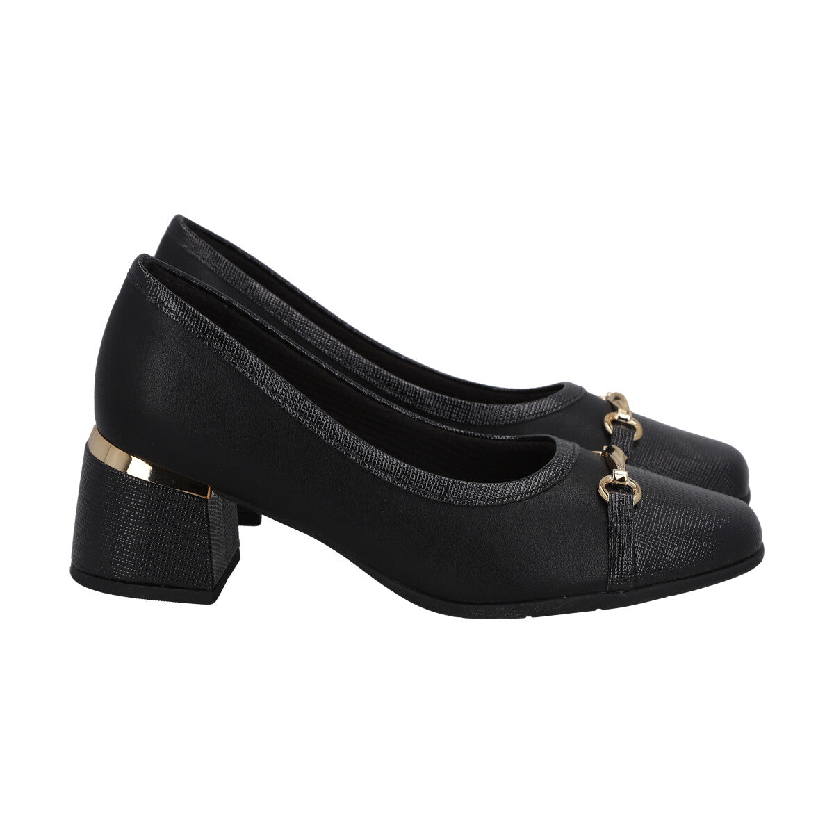 Zapato Estela Negro/Dorado
