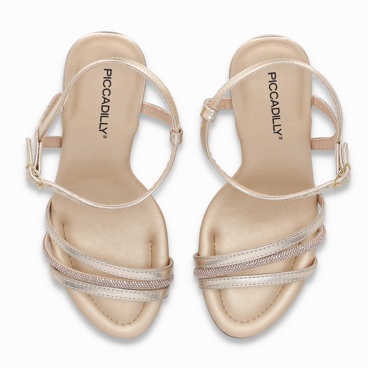 Sandalia Rafa Dorado/Strass