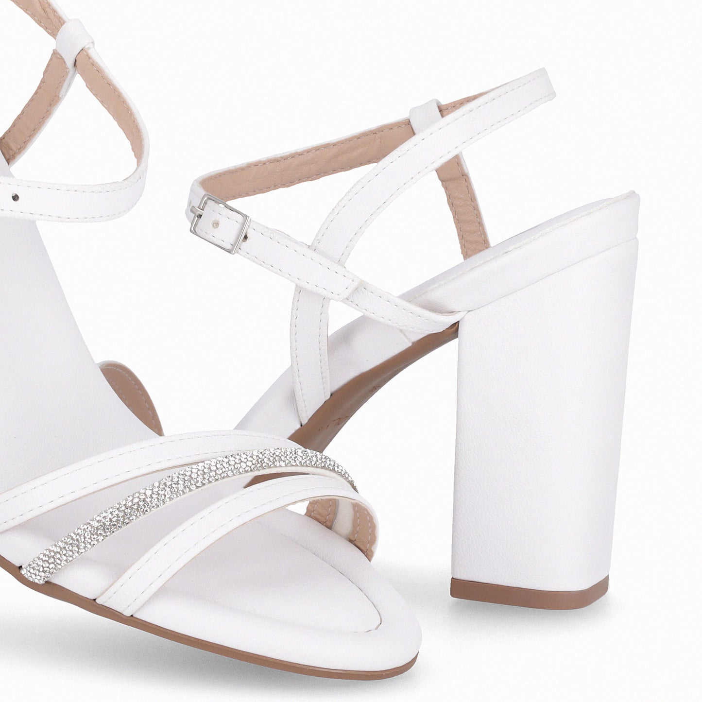 Sandalia Rafa Blanco/Strass