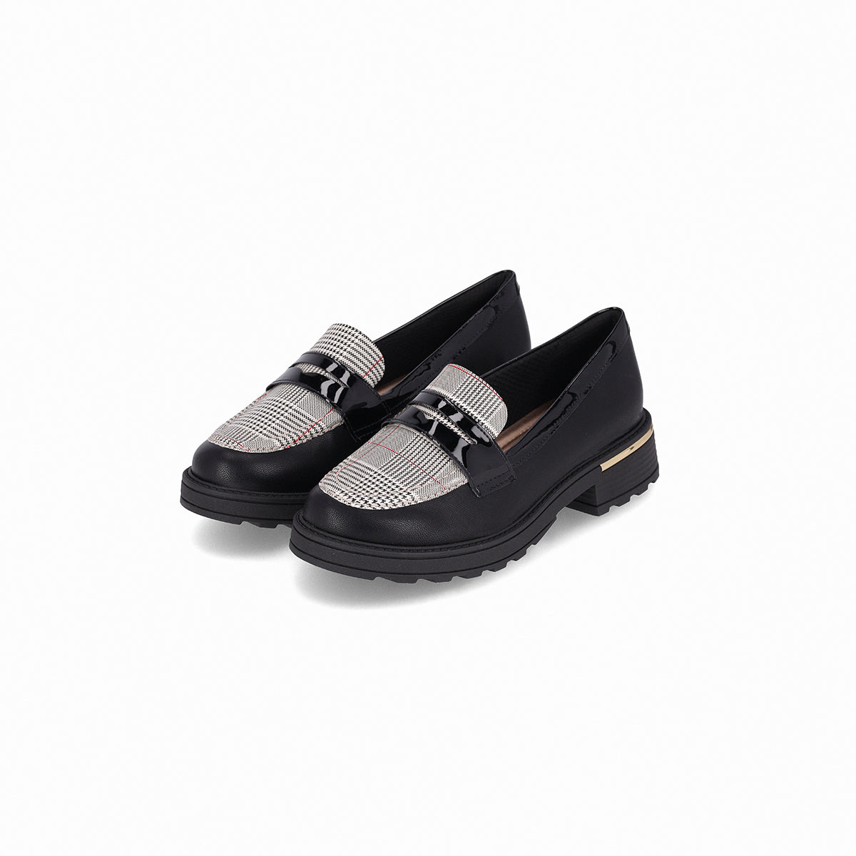 Mocasín Gisa Negro/Cuadrille