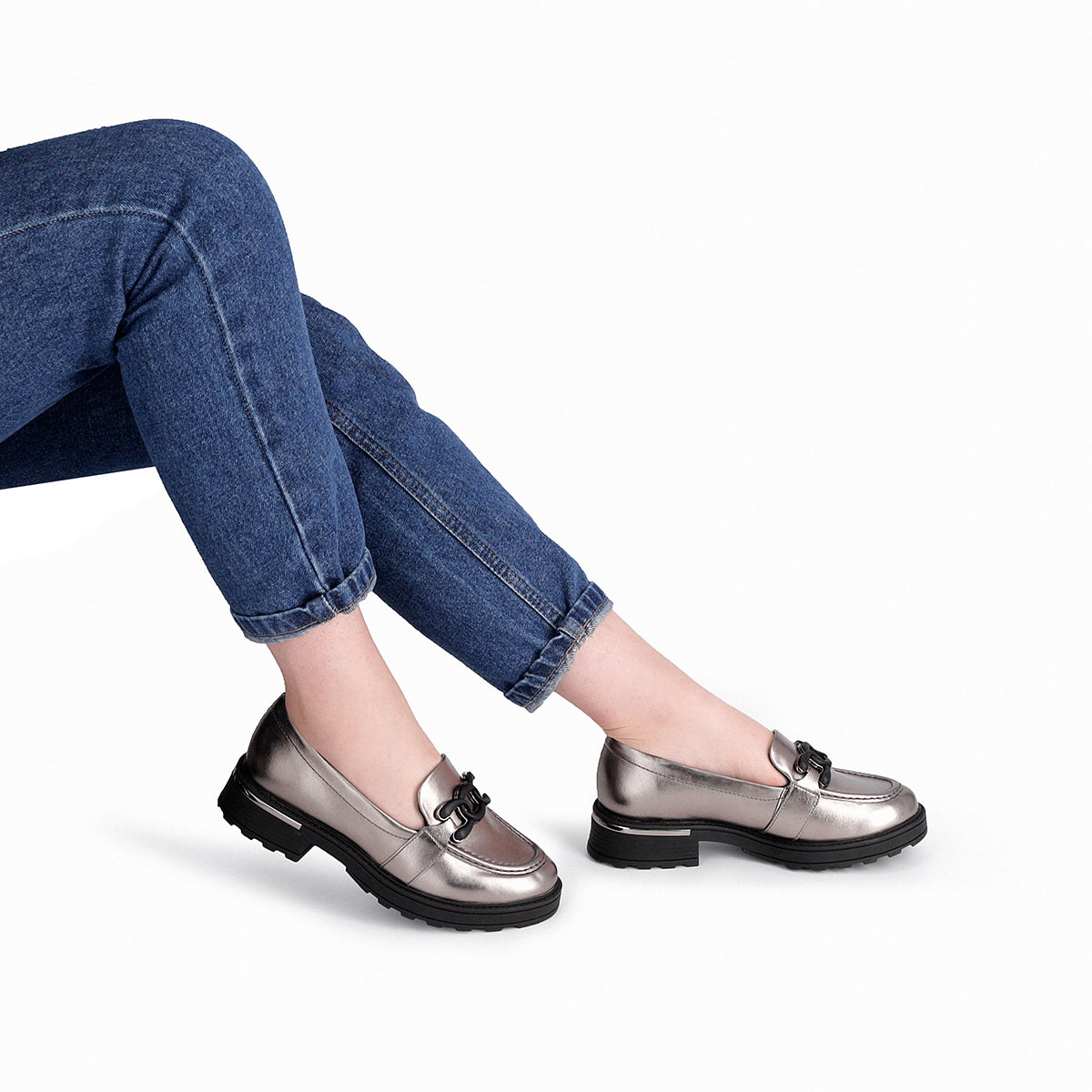 Mocasín Gisa 207 Peltre