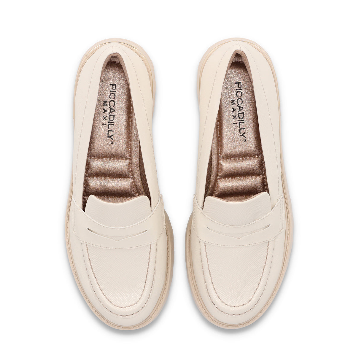 Mocasín Gisa Crema/Snake