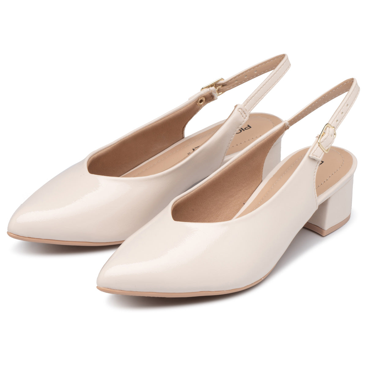 Zapato Taci Charol Hueso