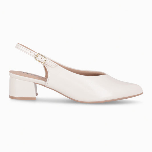 Zapato Taci Crema/Charol