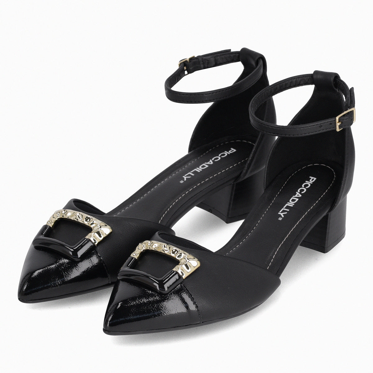 Zapato Taci Negro/Dorado 81