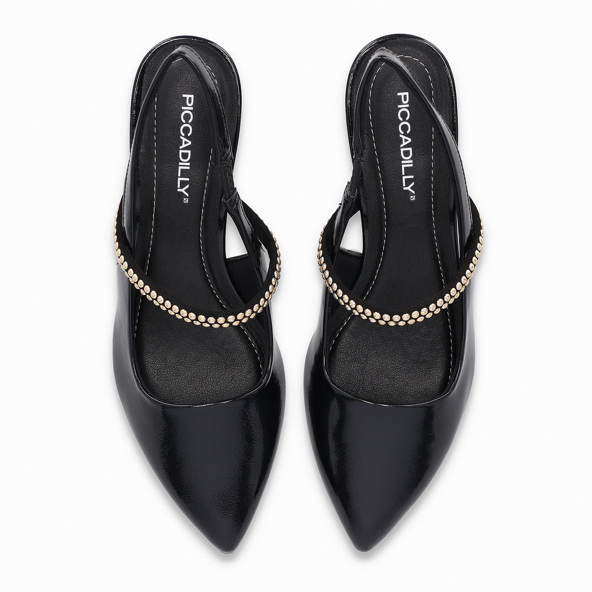 Zapato Taci Negro/Dorado 84